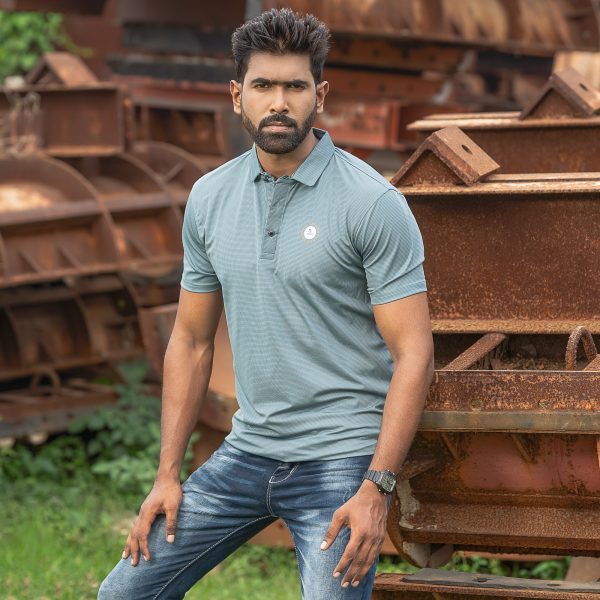 half sleeve polo shirt