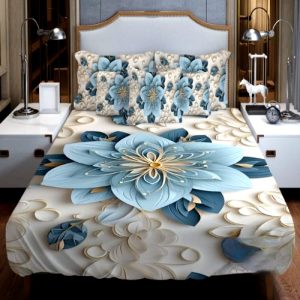 china premium 3d design bed sheet