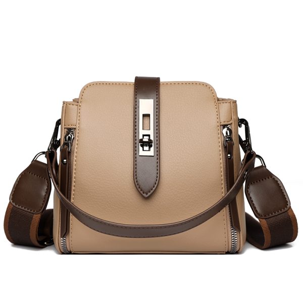 high quality messenger bags for women luxury crossbody shoulder bags female(khaki)