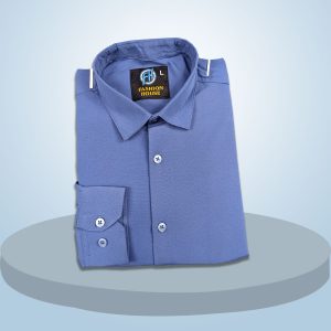 premium china micro stig shirt (formal / casual) (blue)