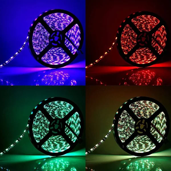 nnk led strip light rgb waterproof remote control charging for overall home decoration led light.