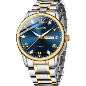 olevs 5563 chain watch –( blue dial) for men