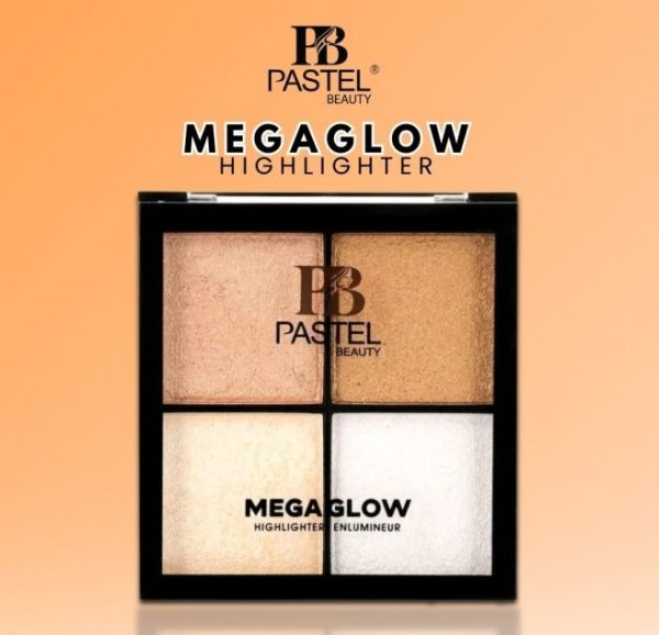 pastel beauty mega glow highlighter palette