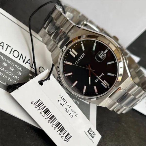 citizen tsuyosa men's black dial watch