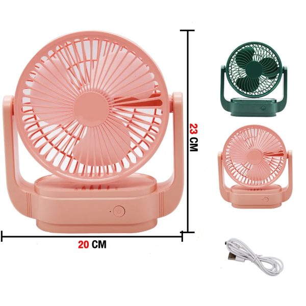 high quality rechargeble & portable desk fan en 1300