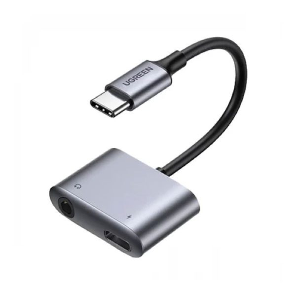 ugreen cm231 (60164) 2 in 1 usb c to 3.5mm adapter