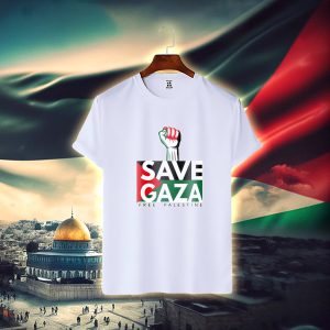save gaza cotton t shirt