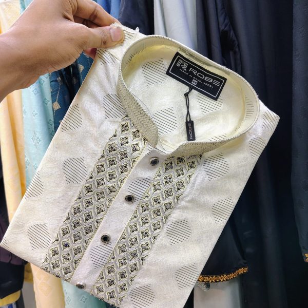 indian cotton gorgeous karchupi panjabi