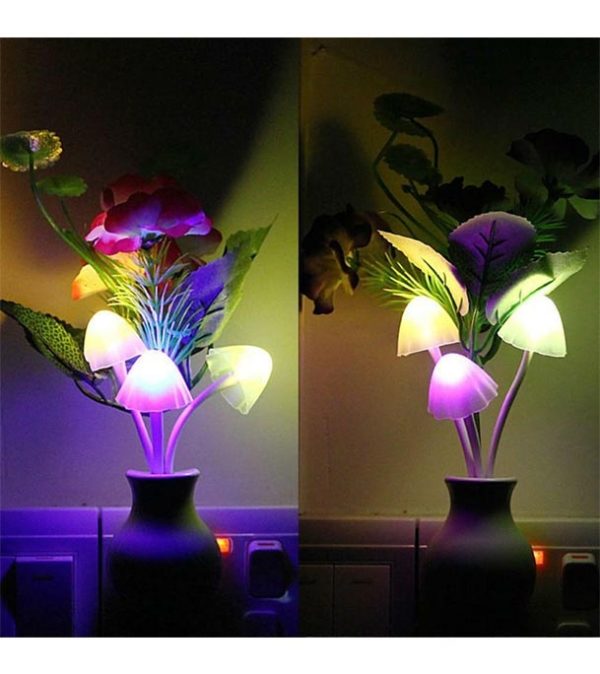 mushroom sensor led night light wall lamp