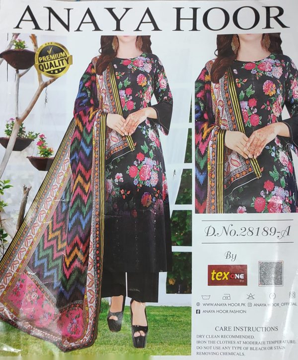 anaya hoor rigging digital printed cotton 3 piece