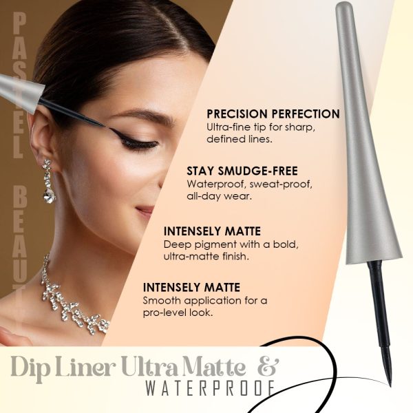 pastel beauty dip liner ultra matte and waterproof eyeliner.