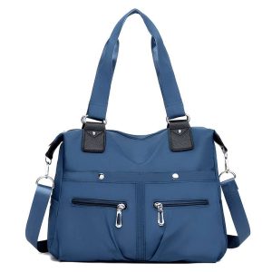 women's handbag solid (blue)