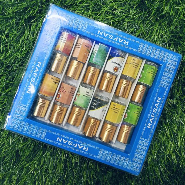 12 pieces halal attar/12 pcs attar combo pack/perfume ator /ayna ator (3ml each bottle) (magnet,kacha beli,shahi darbar,bokul ful,rojoni gandha,gule lala