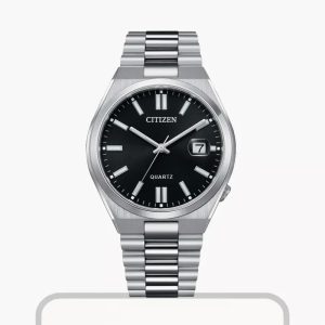 citizen tsuyosa men's black dial watch