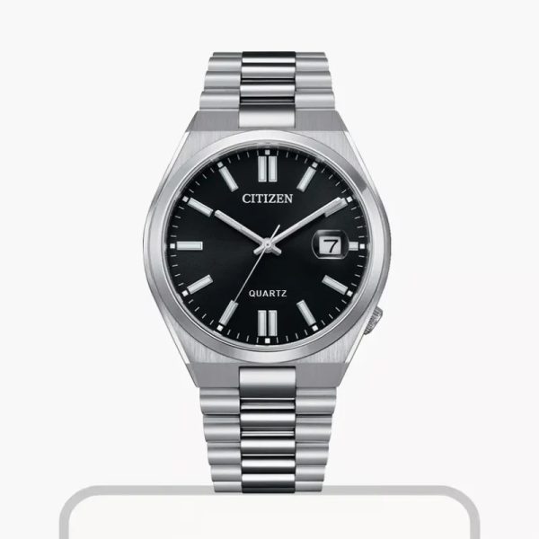 citizen tsuyosa men's black dial watch