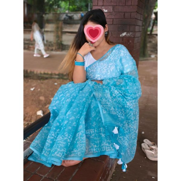 সেমি মসলিন শাড়ি
