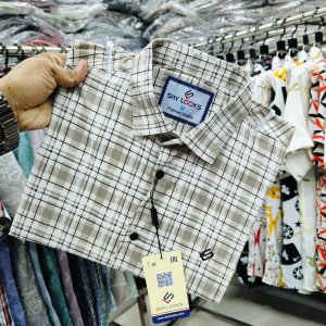 pure cotton full sleeve check shirt for men's
