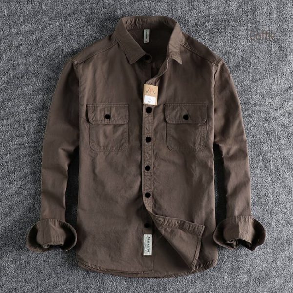 high thickness double pocket shirt..