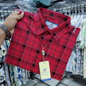 pure cotton full sleeve check shirt for men's