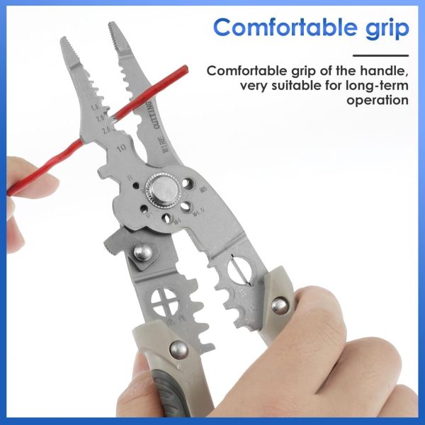 uosen multi functional electrical special wire stripper wire stripper wire cutter wire cutter wire stripping leather wire stripper