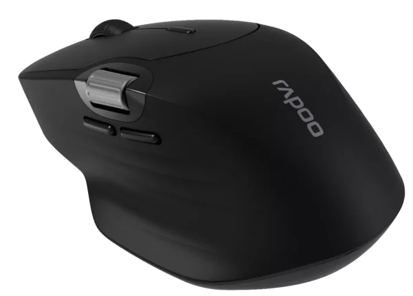 rapoo mt560tm multi mode wireless ergonomic mouse – black