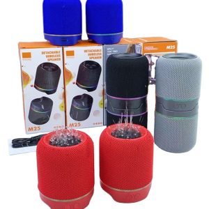new m25 outdoor wireless dj two in one split speakers (10w, bluetooth, led)