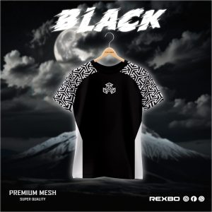 stylish mash fabric half sleeve t shirt