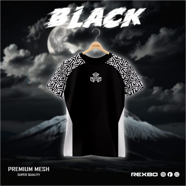 stylish mash fabric half sleeve t shirt