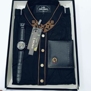 cotton punjabi + premium watch +wallet combo pack