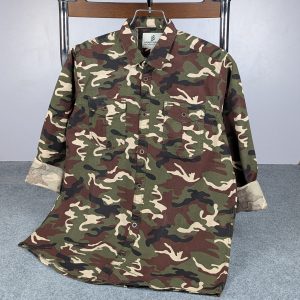 fashionable casual shirt for men (army)