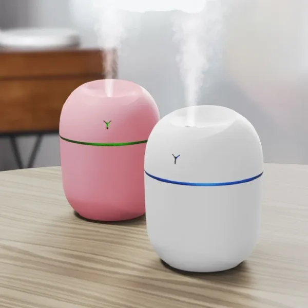 new mini 220ml air humidifier usb aroma essential oil diffuser humidificador for home car office with led night lamp freshner