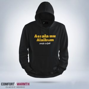 assalamu alaikum islamic hoodie (black)