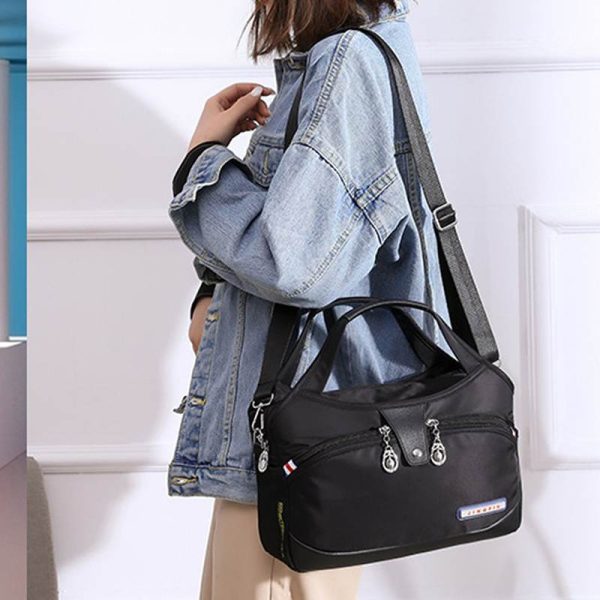 large capacity waterproof anti theft fashion (black)
