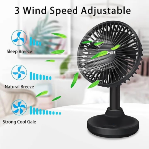 awei f29 compact strong wind rechargeable fan desktop silent fan