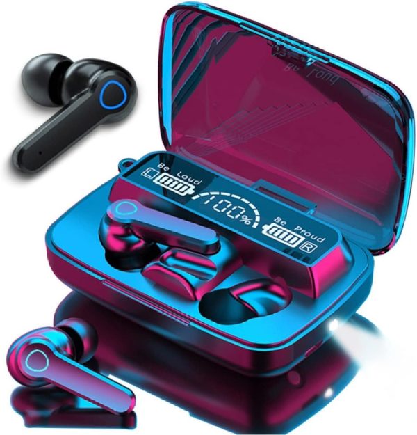 m19 pro earphone bluetooth wireless headphones with microphone low latency.