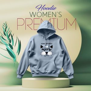 premium comfortable (meow sky) ladies winter hoodie