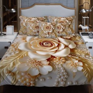china premium 3d design bed sheet