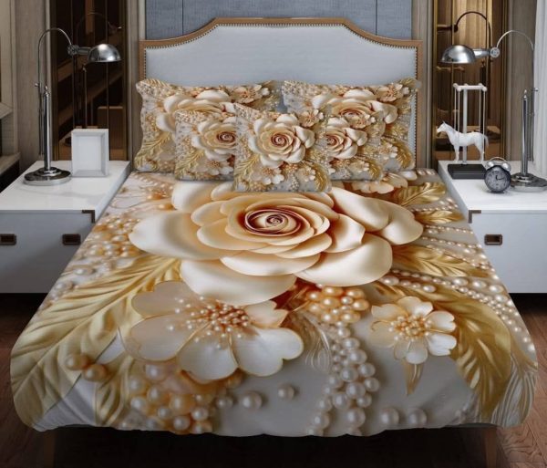 china premium 3d design bed sheet