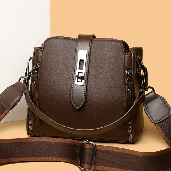 high quality messenger bags for women luxury crossbody shoulder bags female(coffee)