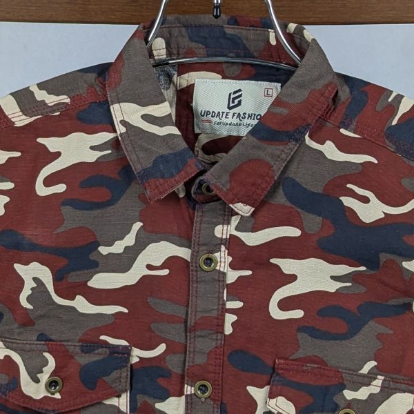 fashionable casual shirt for men (maroon)