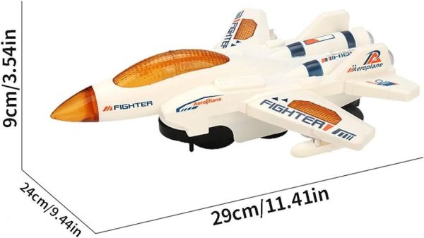 airplane toys for toddlers | electric stunt plane rotating toys | educational kids airplane, battery operated, interactive infant airplane toy, birthday gift yyds