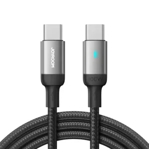 joyroom s cc100a10 100w nylon type c to type c cable 1m
