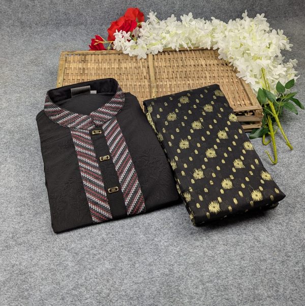 premium couple set (panjabi, jamdani saree)
