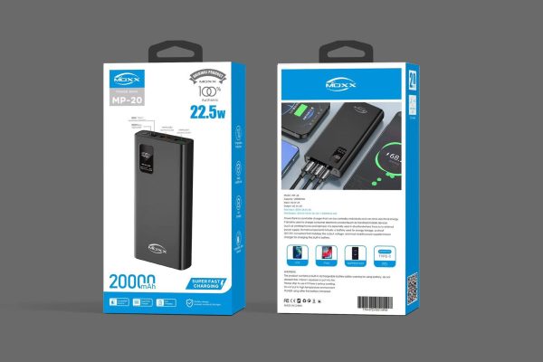 moxx mp pb20 power bank 20000mah black