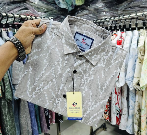 pure cotton full sleeve print shirt for men's