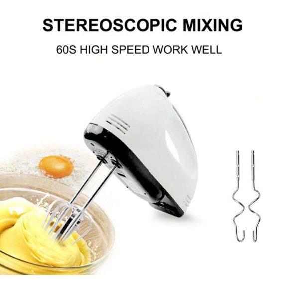 scarlet 7 speed portable high grade hand mixer, egg beater, egg cake/cream mixer 10