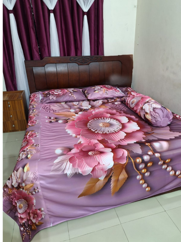 china premium 3d design bed sheet