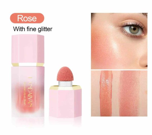 handaiyan mousse liquid blush 7 ml shade (rose)