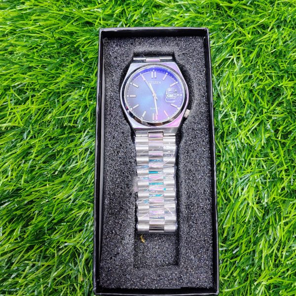 citizen tsuyosa men's blue dial watch
