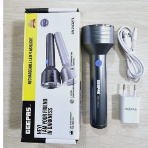 geepas gfl 2432tl rechargable led flashlight